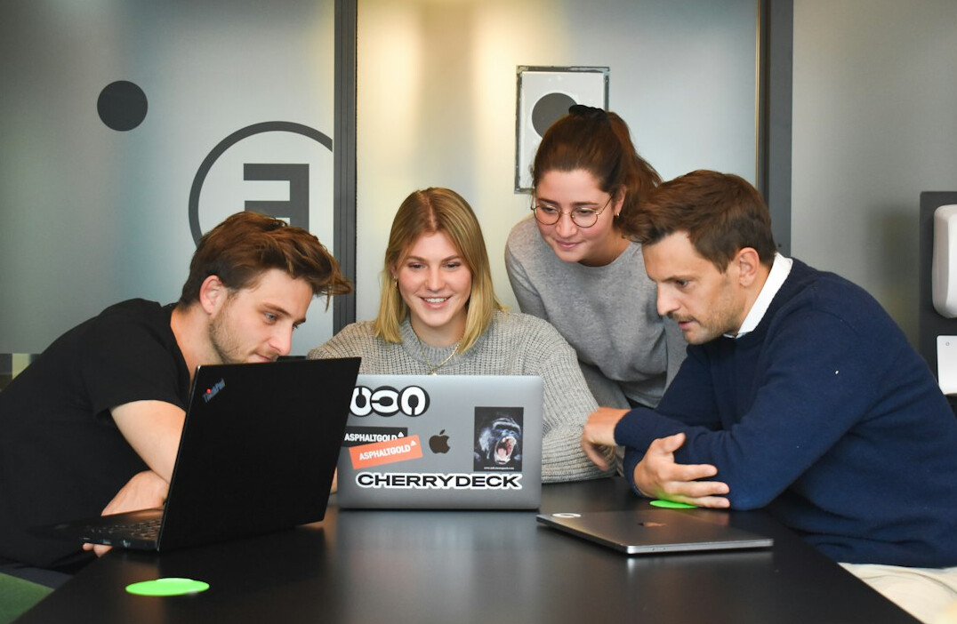 team collaboration in office